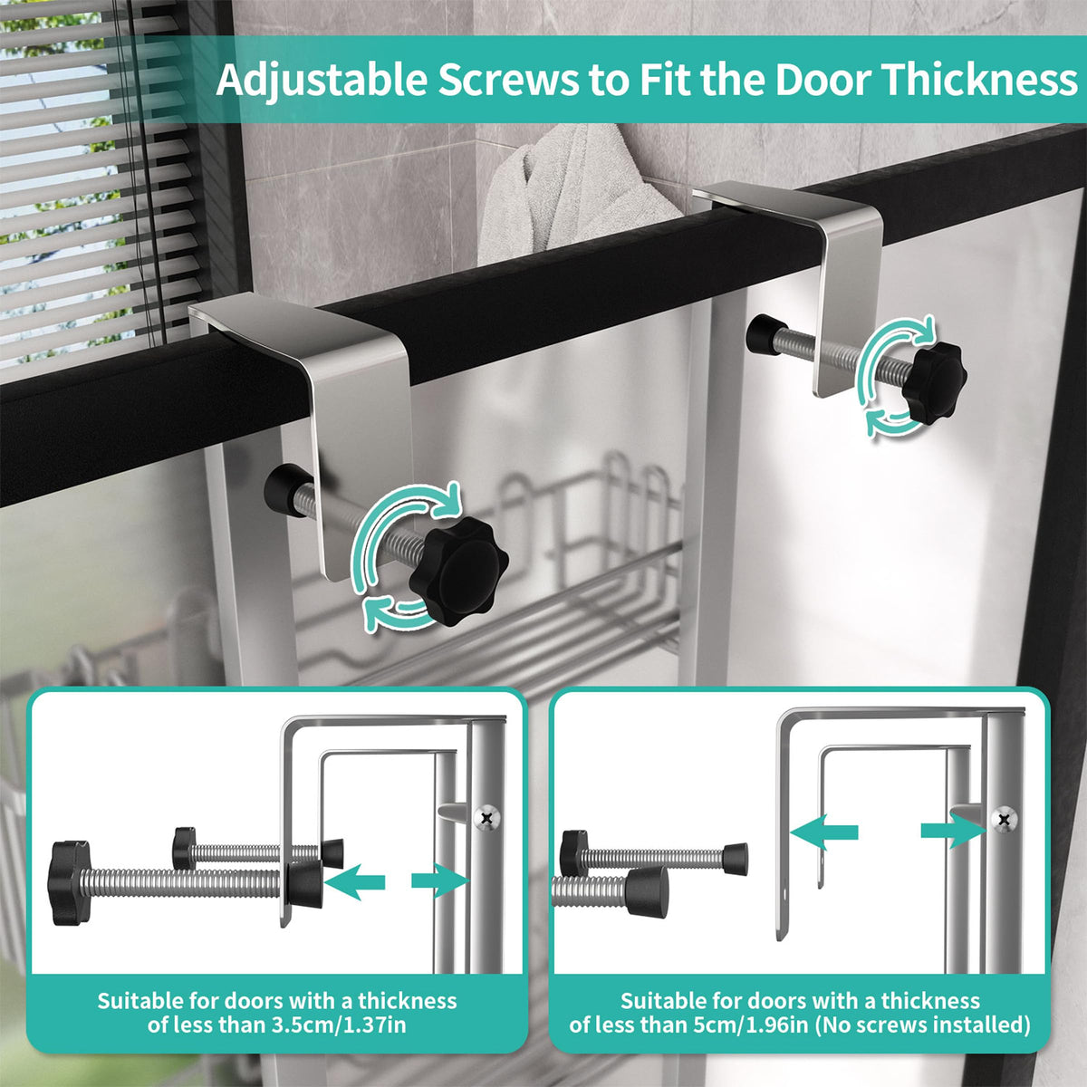 HapiRm suction cups keep the unit securely in place.