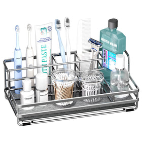 HapiRm toothbrush holder with diatomaceous mat dries brushes quickly after washing