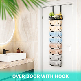 HapiRm anti-swing design keeps towels securely in place.
