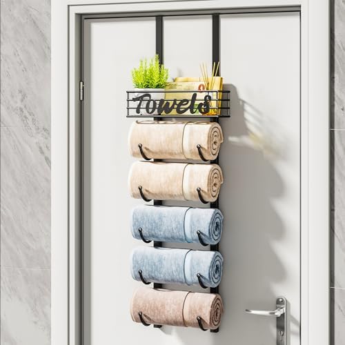 HapiRm wall-mount towel storage installed on the wall