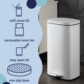 happimess Curtis fingerprint-proof finish resists smudges for easy cleaning