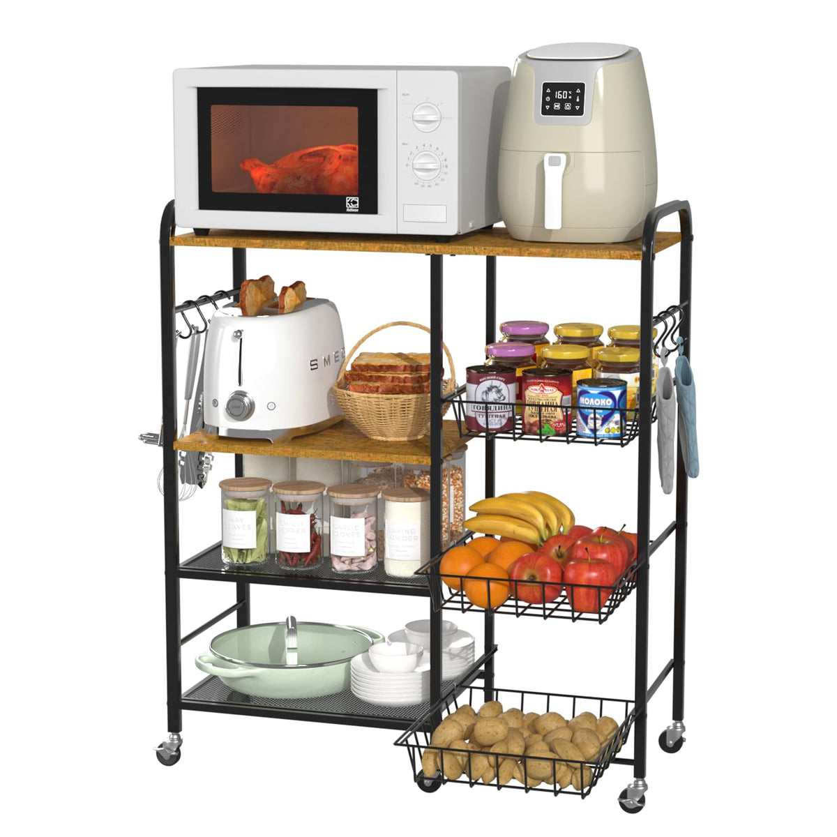 HapiRm rolling cart easy assembly with clear instructions.