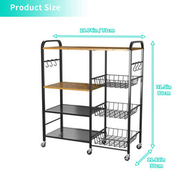HapiRm multi-use cart serves kitchen bar or office with versatile style.