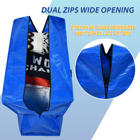Happy Cheers reinforced handles for comfortable lifting of bulky items.