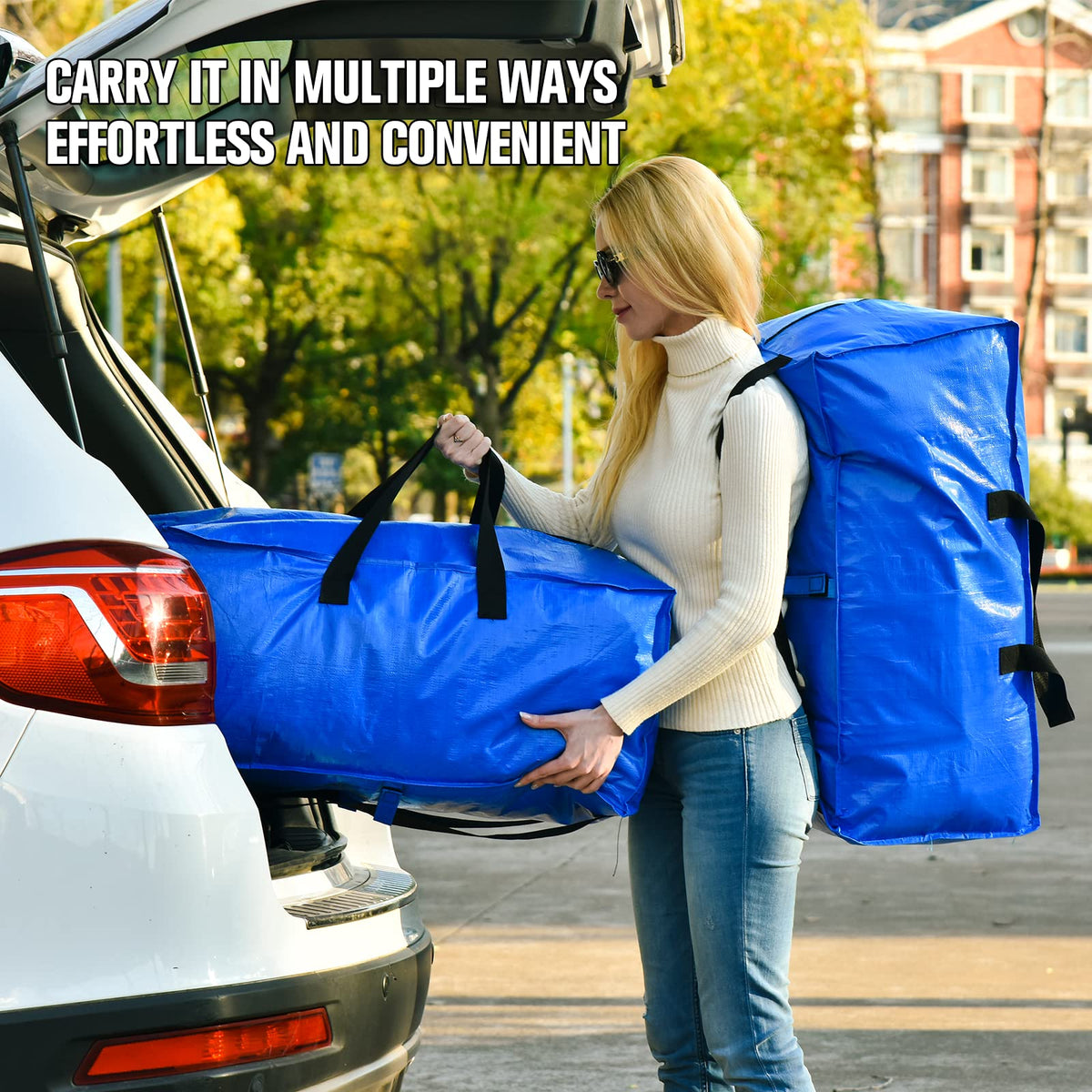 Happy Cheers versatile packing bags for clothes, blankets, and travel gear.