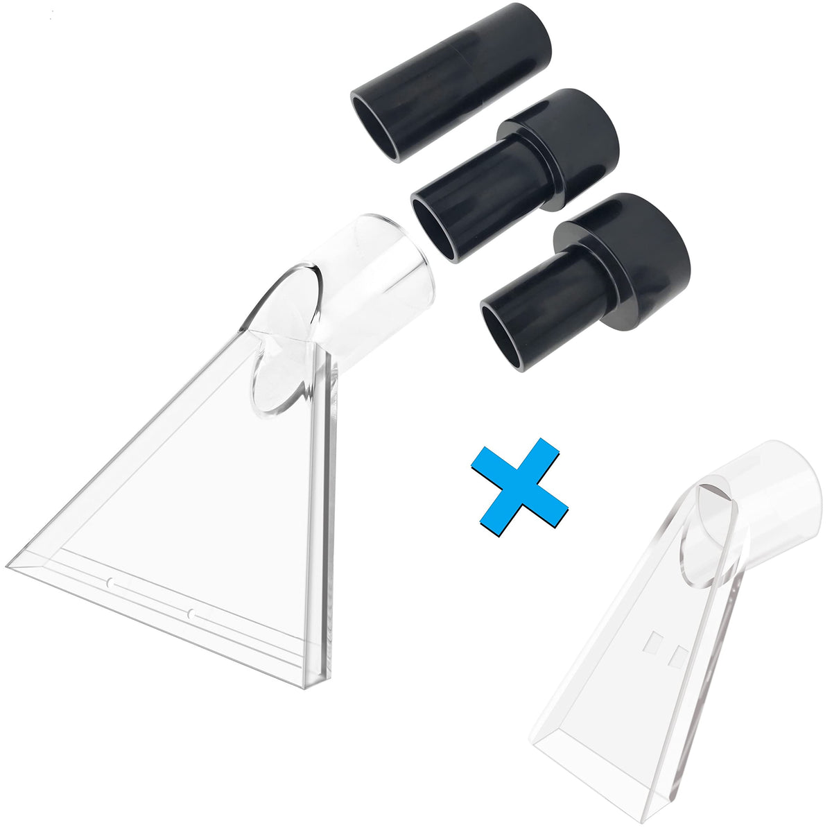 Happy Tree universal adapters kit for 2-1-2 inch hose fits any vac for quick conversion