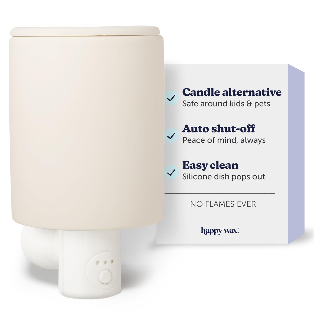 Happy Wax Bone removable silicone dish enables mess-free wax removal.