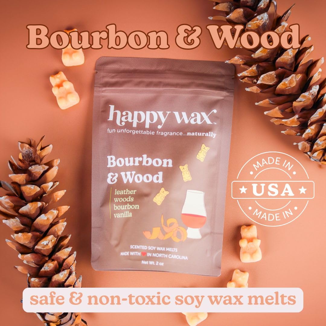 Happy Wax Cozy Cabin hand-poured melt from NC, USA