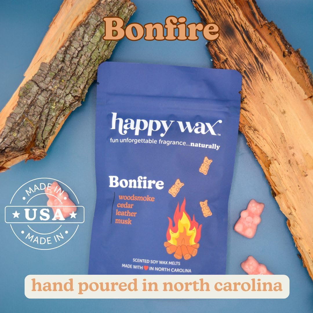Happy Wax Cozy Cabin melts creating a warm room ambiance