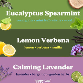 Happy Wax eucalyptus-spearmint melt releases refreshing notes