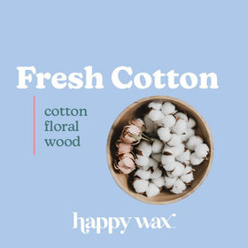 Happy Wax Fresh Cotton bear packaging 8oz emphasizes long-lasting aroma