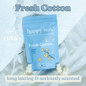 Happy Wax Fresh Cotton bear soy-wax look indicates non-toxic option