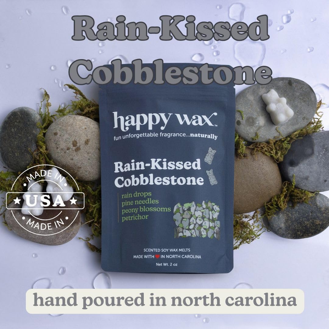 Happy Wax Fresh Spring Day soy wax melts offer a natural, cleaner burn.
