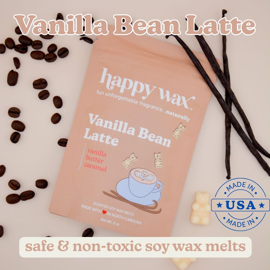 Happy Wax Hand-poured melts highlight artisanal quality and consistent fragrance release.