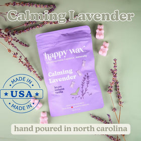 Happy Wax long-lasting fragrance melt fills spaces for hours