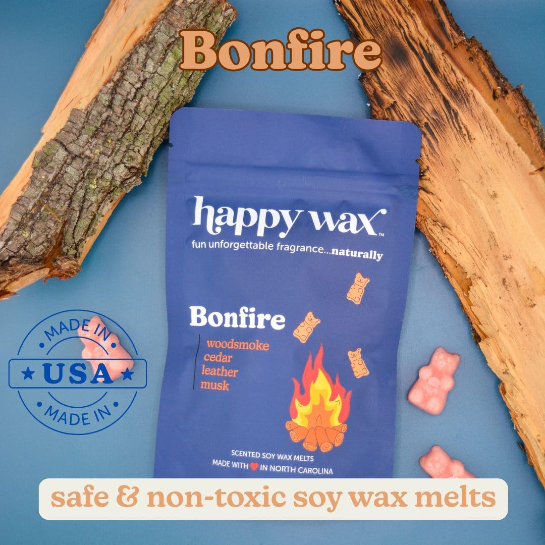 Happy Wax soy wax melts in a warmer delivering a cleaner burn for safer home use