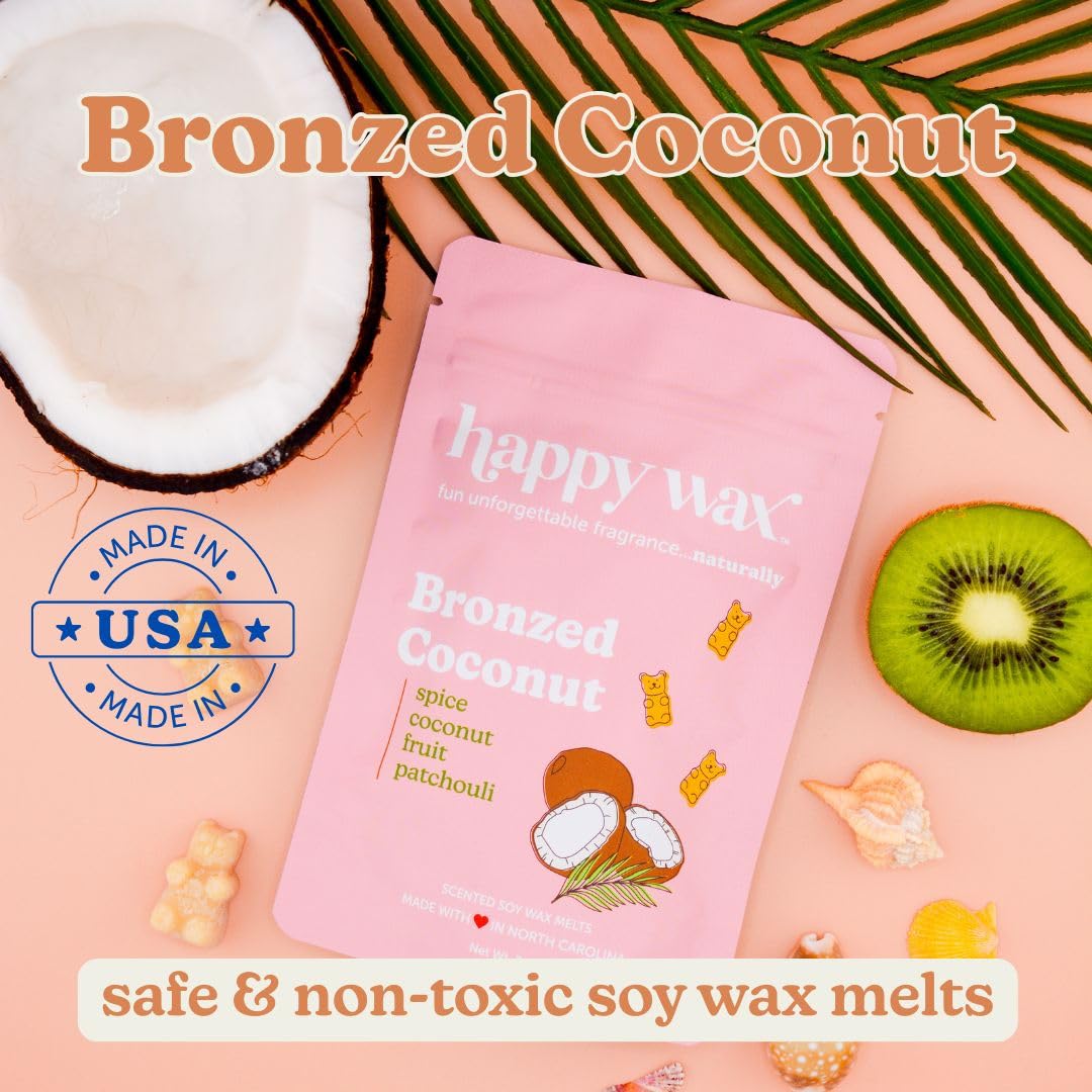 Front view of the 6oz Vacation Mix packaging and melts.
