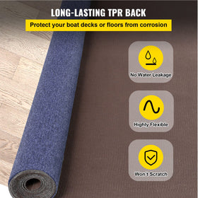 Cutting the Happybuy carpet to fit curved boat deck shapes for a custom look.