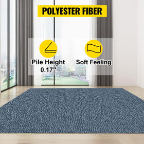 Happybuy 6x13 gray marine carpet cut-to-fit installation mock-up