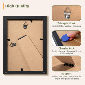 HappyHapi 18-pack frames ideal for collage wall displays.