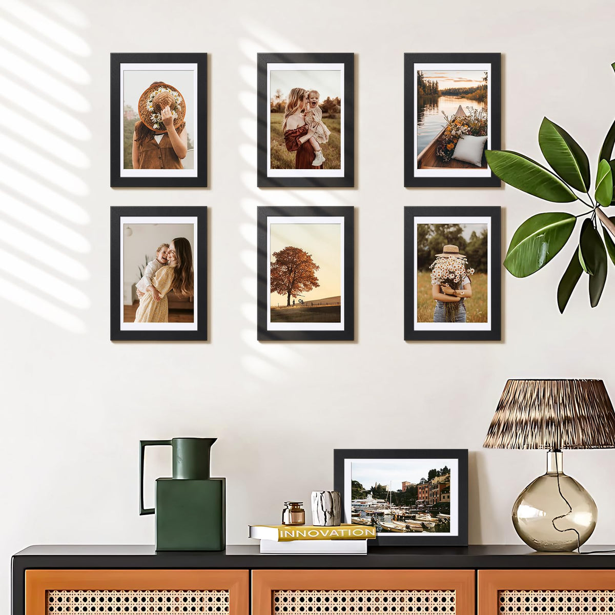 HappyHapi 4x6 wall-display frames showcase memories with a cohesive gallery.