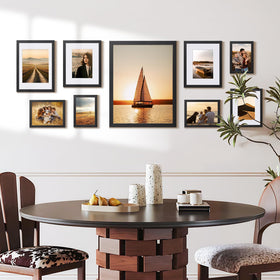 HappyHapi classic black matte finish complements any photo or artwork.