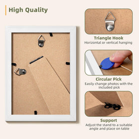 HappyHapi desktop stand frames for stable, eye-level photo viewing.