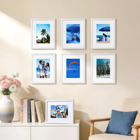 HappyHapi frame on table display fits desks and mantels.