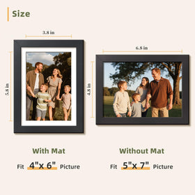 HappyHapi shatterproof plexiglass protects photos from scratches and dust.