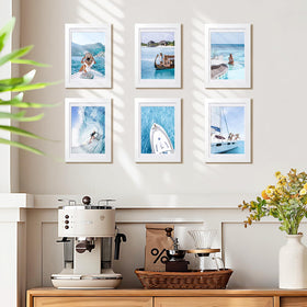 HappyHapi white collage frames suit home, office, and gifting decor.