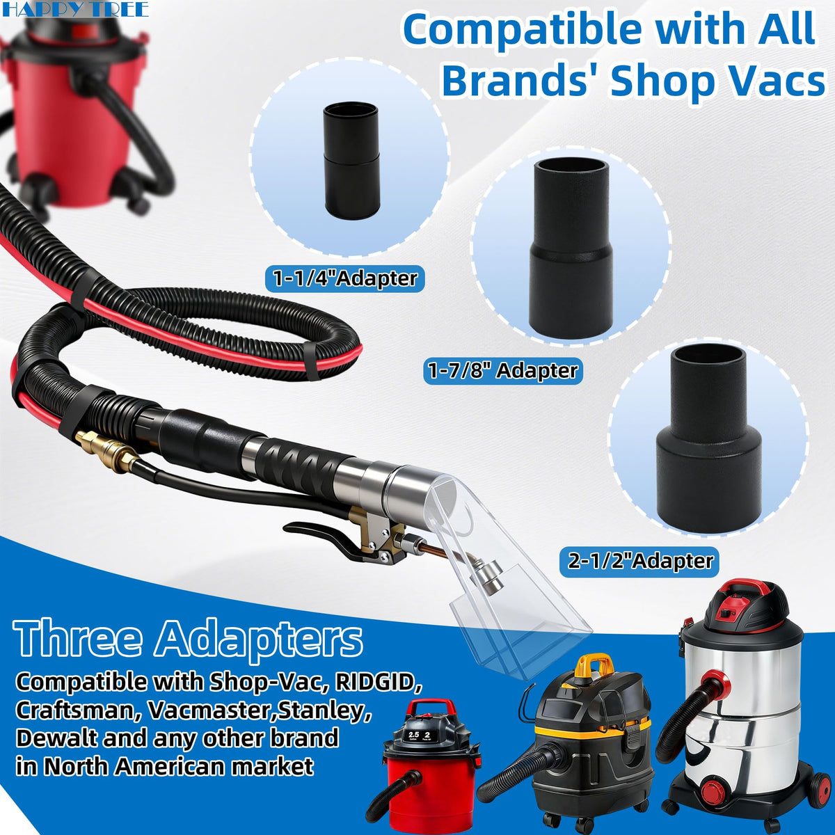 Happy Tree water hose connection setup for continuous supply