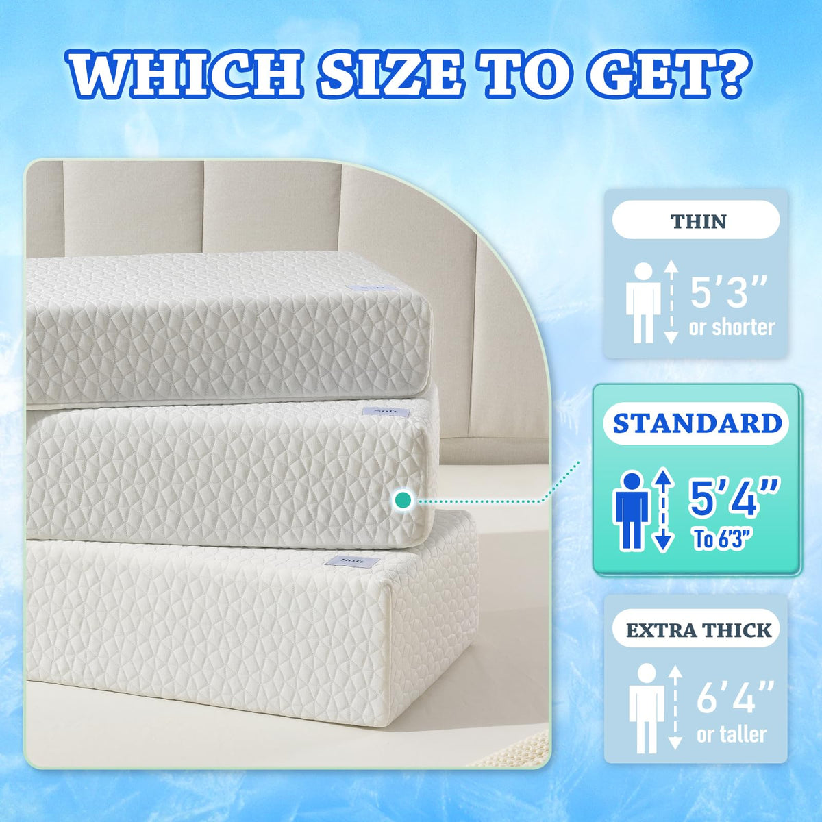 HARBOREST cooling fiber layer provides breathable, soft contact for cooler sleep.