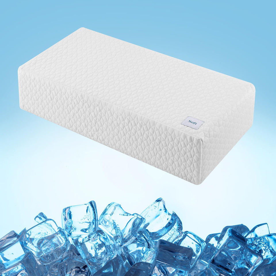 HARBOREST ice cube pillow cover delivers refreshing cooling for hot nights.