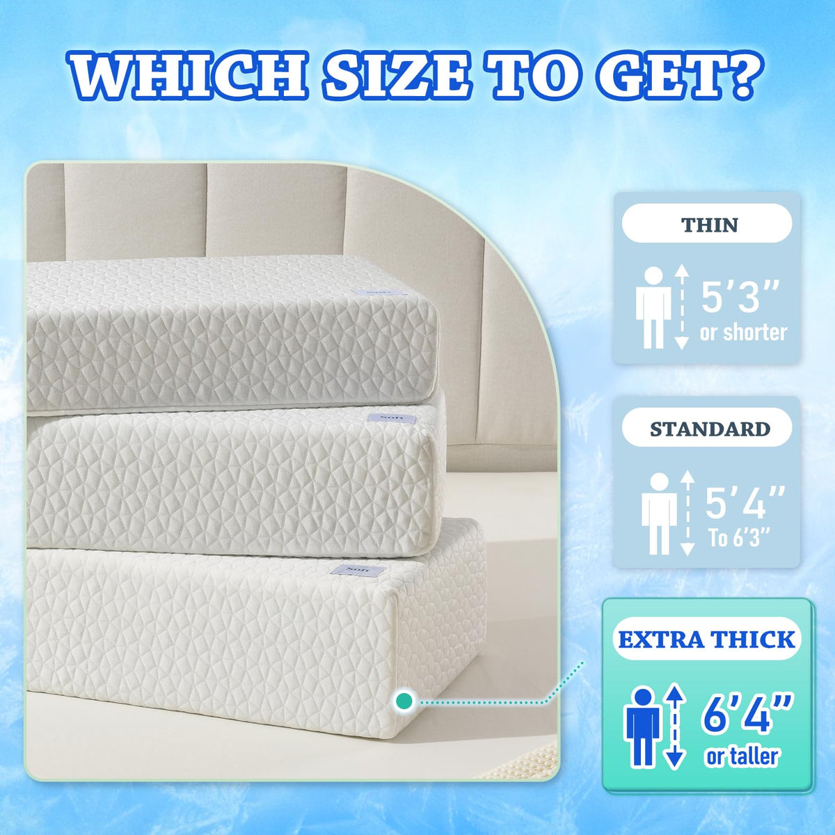 HARBOREST side-sleeper neck-support shows proper alignment for comfortable side sleep.
