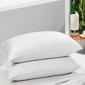 HARBOREST pillow fabric close-up highlighting breathable, soft material for night comfort.