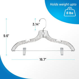 HARDW shoulder notches protect bra straps while hanging