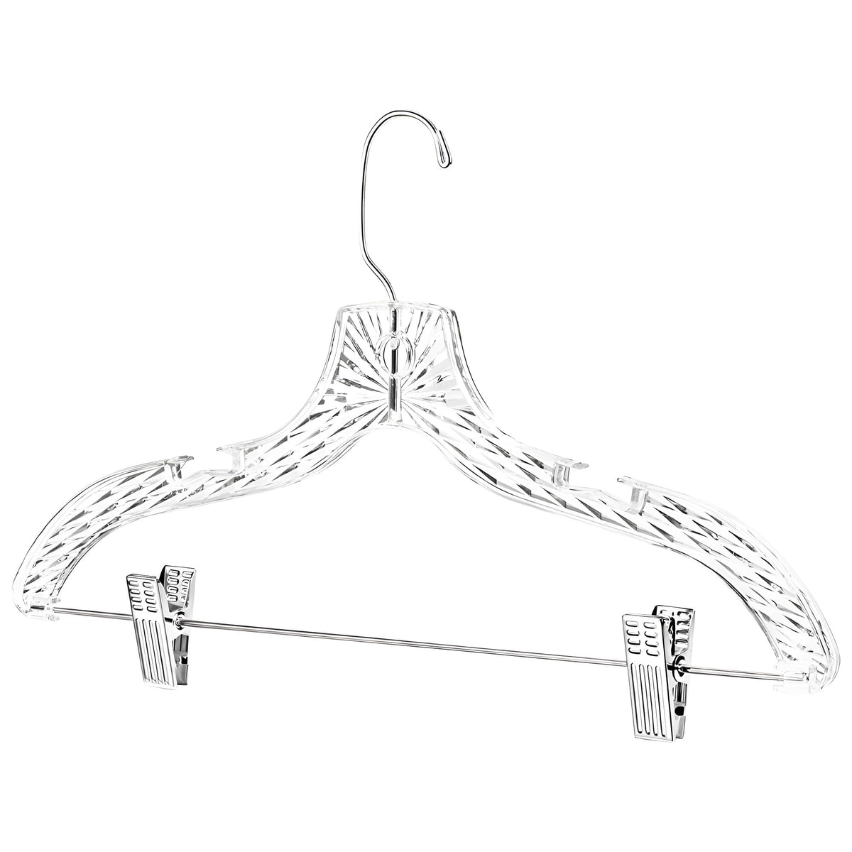 HARDW crystal-cut design hangers for stylish closet organization of dresses