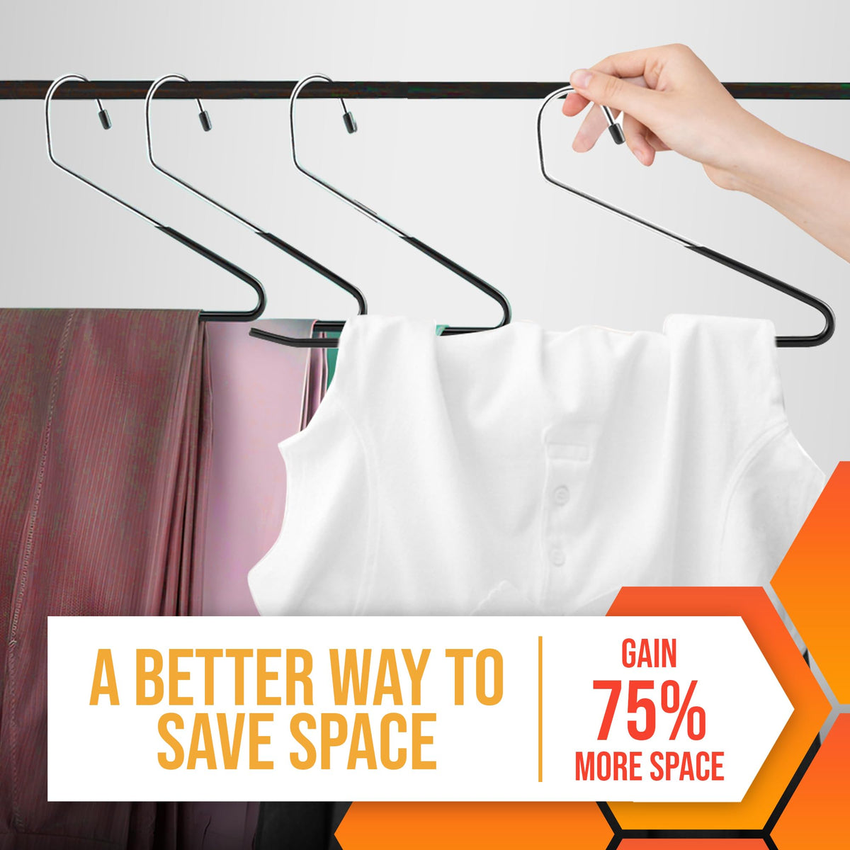 HardW 20-pack set helps organize an entire wardrobe efficiently.
