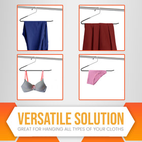 HardW versatile hangers suitable for men's and women's trousers.