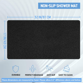 Hargiis anti-slip shower mat texture close-up emphasizes grip and durability.