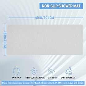 Hargiis anti-slip shower mat keeps you steady on wet surfaces.