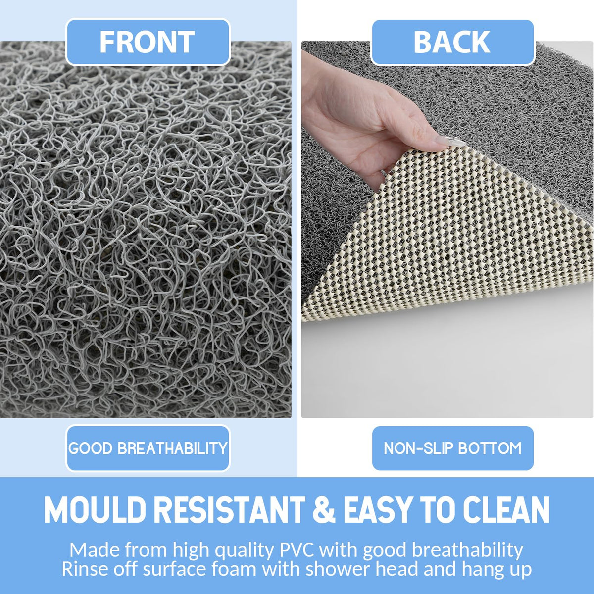 Hargiis mat is easy to clean and quick to dry after use.