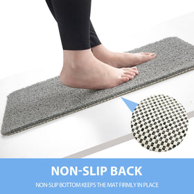 Hargiis foot scrub texture gently massages and exfoliates while you stand.