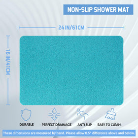 Hargiis bath mat loofah-like surface for foot massage