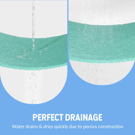 Hargiis versatile bath mat for kitchen, laundry, and entryways.