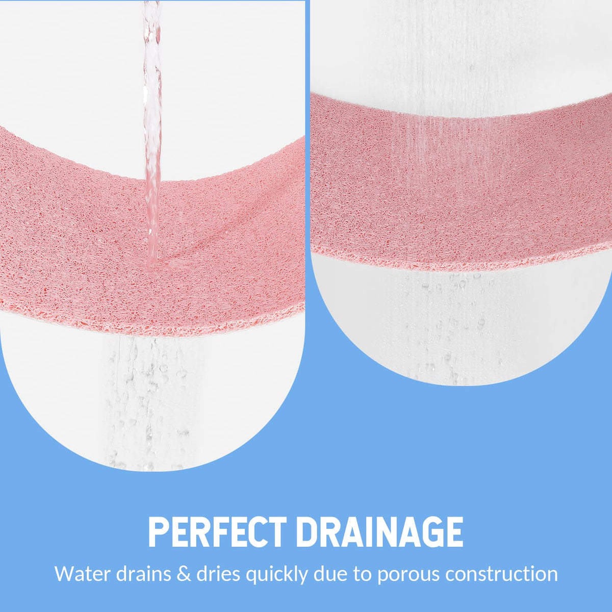 Hargiis bath mat versatile use in bathroom, kitchen, and more.