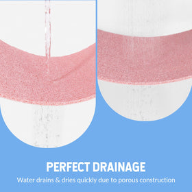 Hargiis bath mat versatile use in bathroom, kitchen, and more.