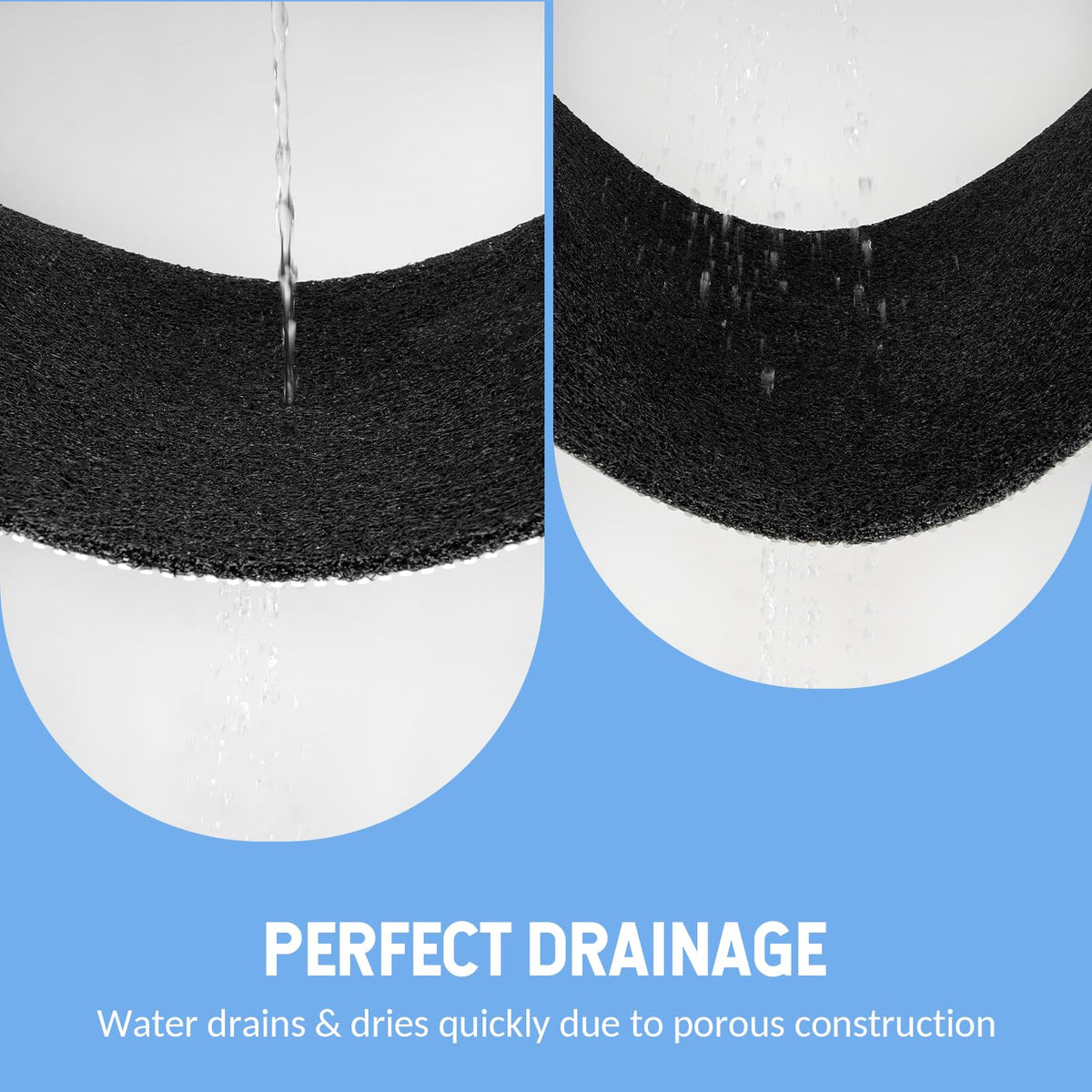 Hargiis cut-to-size bath mat enables custom fit in any space.