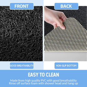 Hargiis easy-clean bath mat surface supports simple maintenance.
