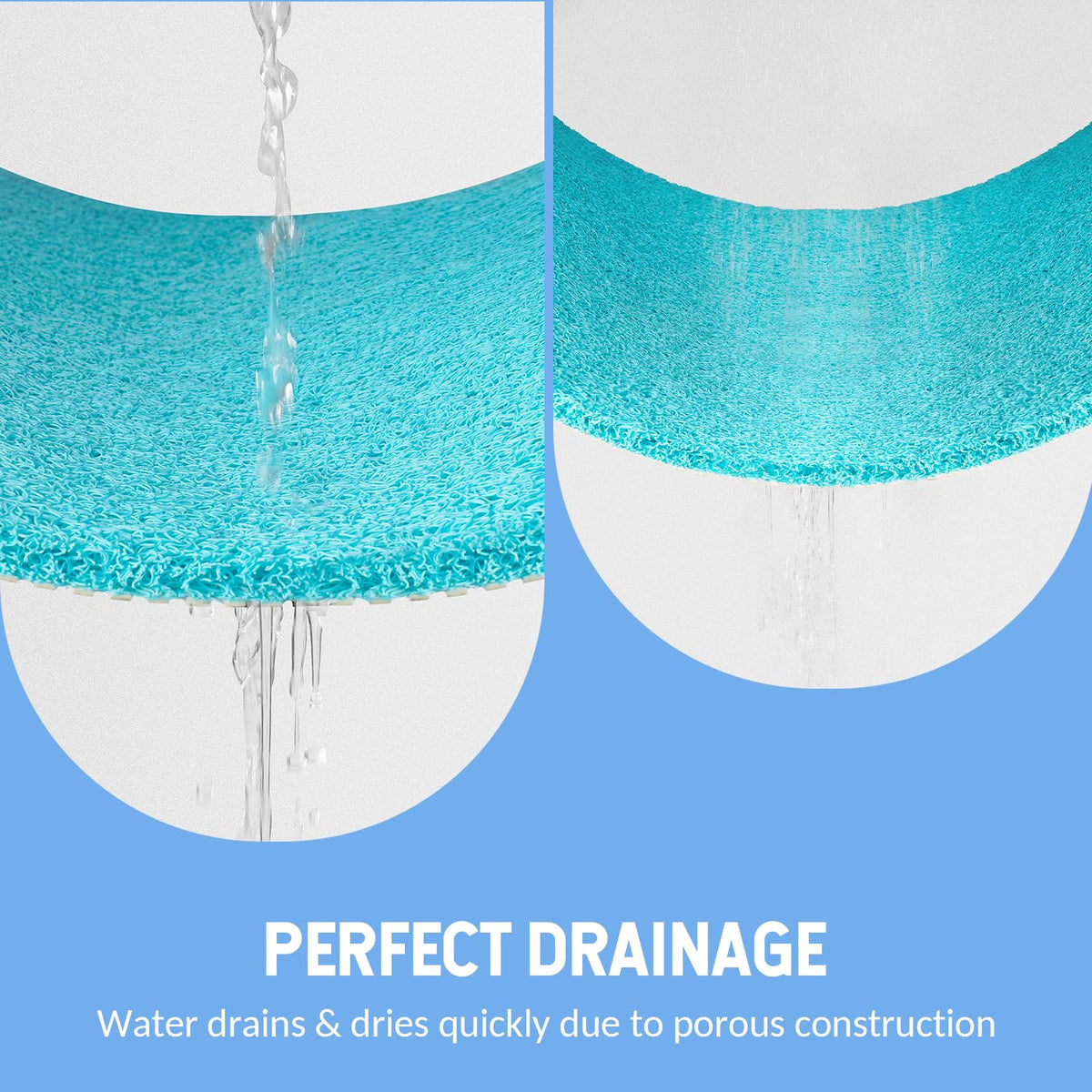 Hargiis versatile mat for bathroom, kitchen, or entryways